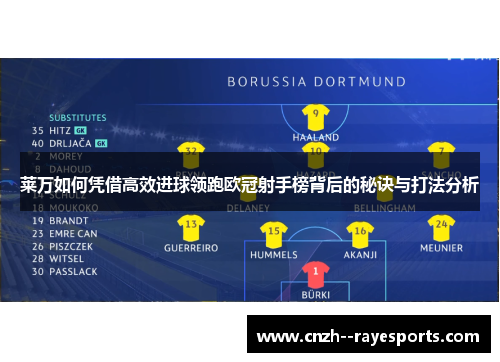 莱万如何凭借高效进球领跑欧冠射手榜背后的秘诀与打法分析